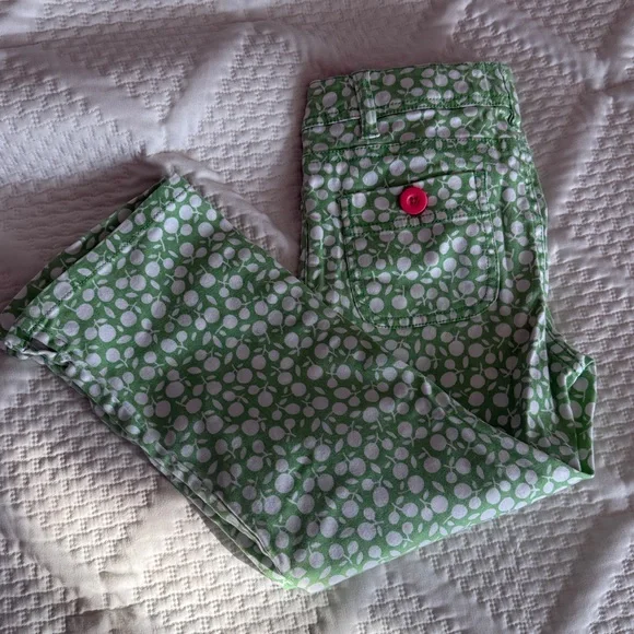 Mini Boden (kids size 10) green and pink pants - Picture 5 of 5